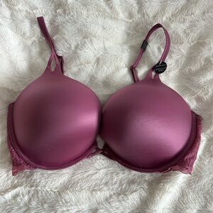 Victoria's Secret Mauve Satin Bra